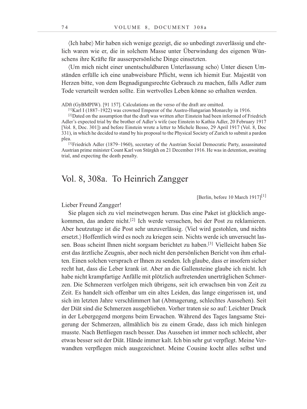 Volume 10: The Berlin Years: Correspondence May-December 1920 / Supplementary Correspondence 1909-1920 page 74