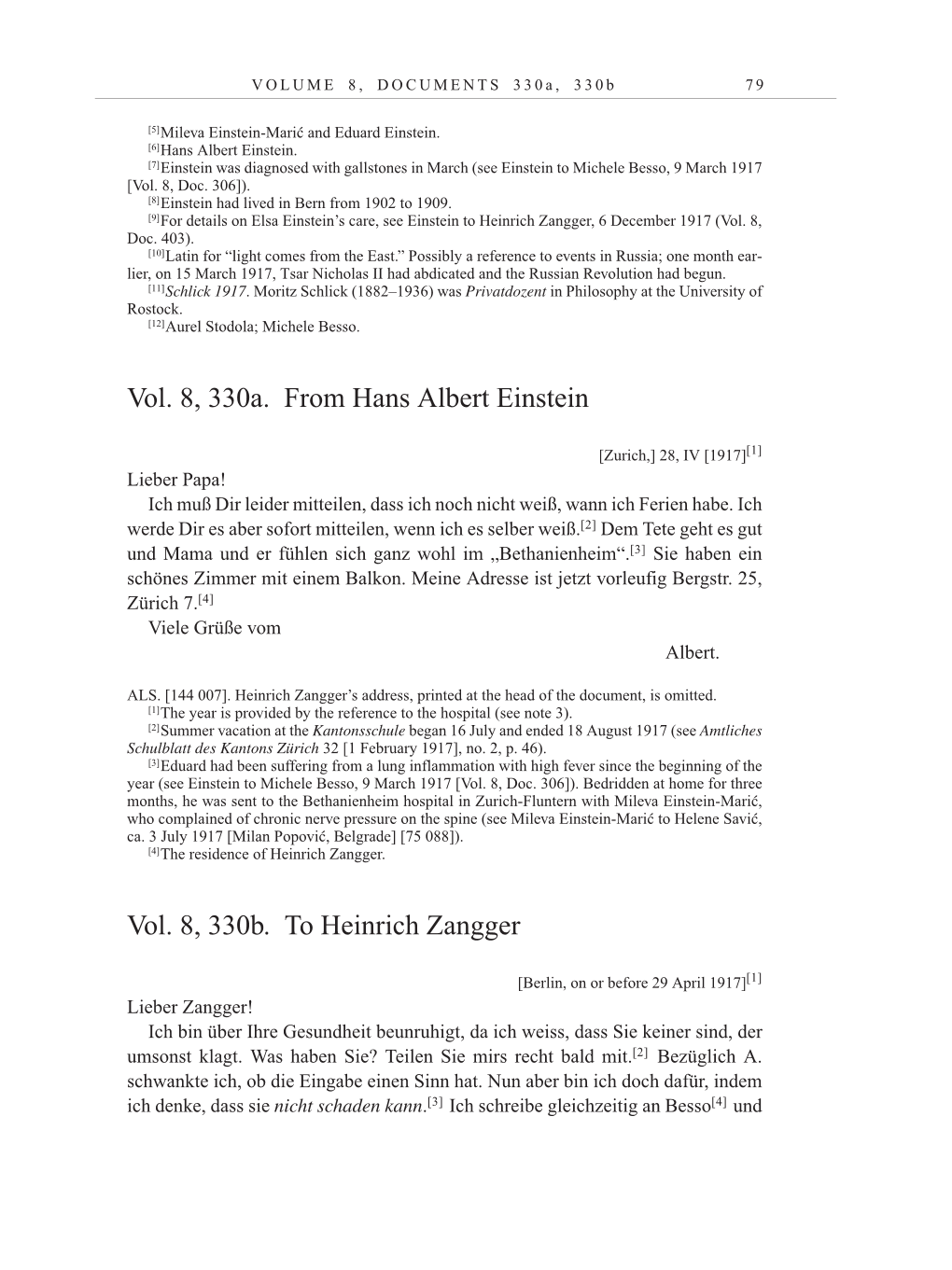 Volume 10: The Berlin Years: Correspondence May-December 1920 / Supplementary Correspondence 1909-1920 page 79