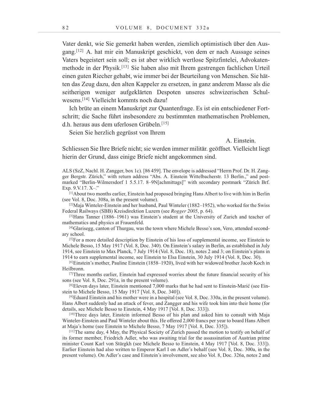 Volume 10: The Berlin Years: Correspondence May-December 1920 / Supplementary Correspondence 1909-1920 page 82