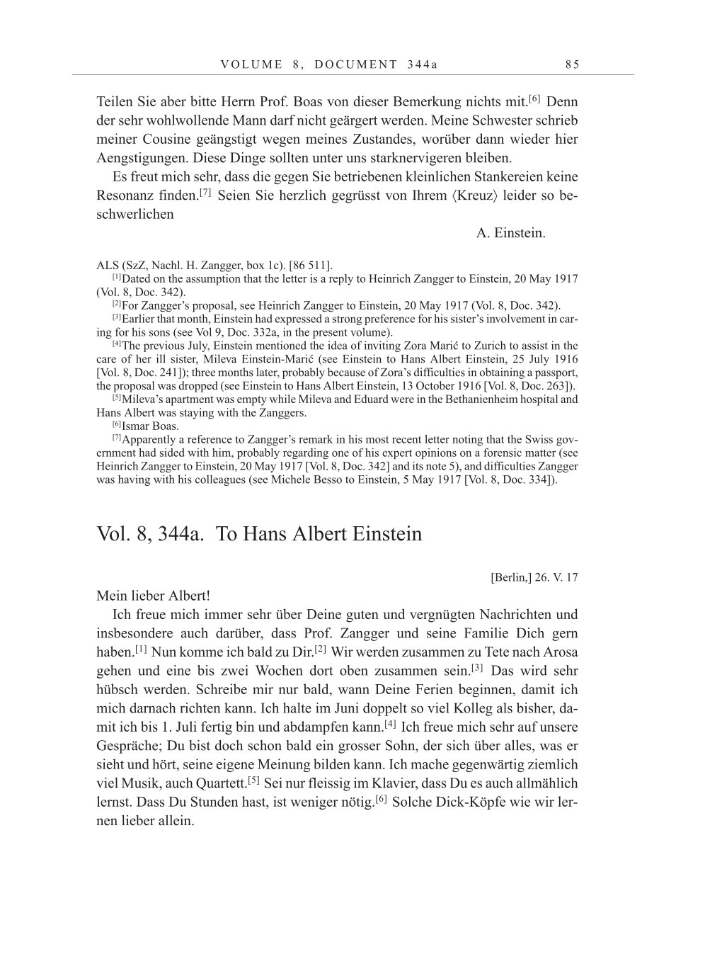 Volume 10: The Berlin Years: Correspondence May-December 1920 / Supplementary Correspondence 1909-1920 page 85