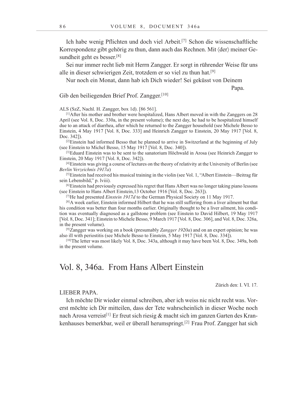 Volume 10: The Berlin Years: Correspondence May-December 1920 / Supplementary Correspondence 1909-1920 page 86