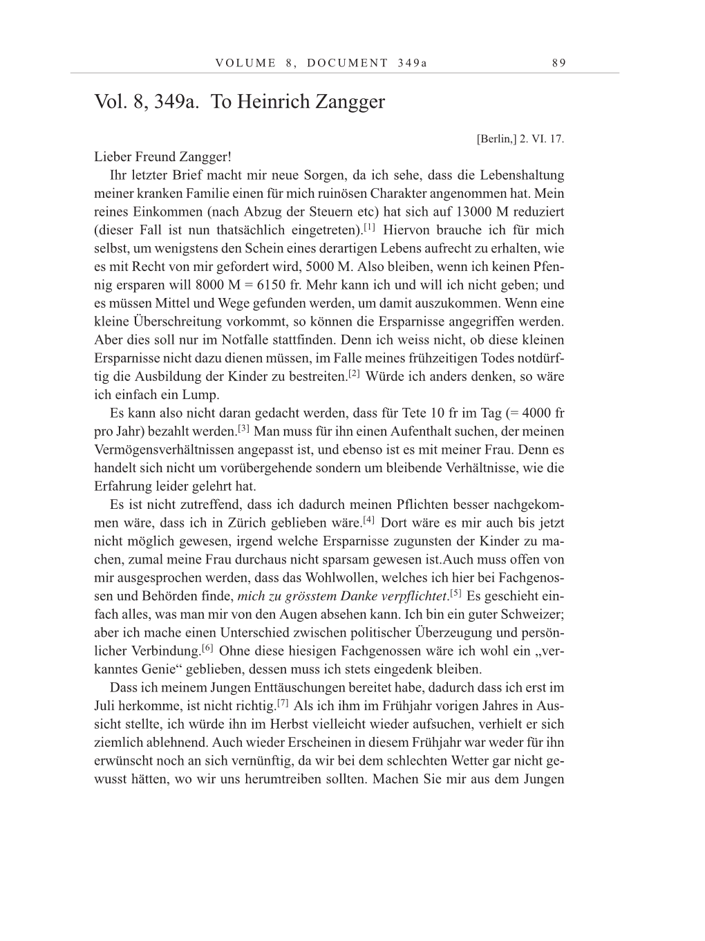 Volume 10: The Berlin Years: Correspondence May-December 1920 / Supplementary Correspondence 1909-1920 page 89
