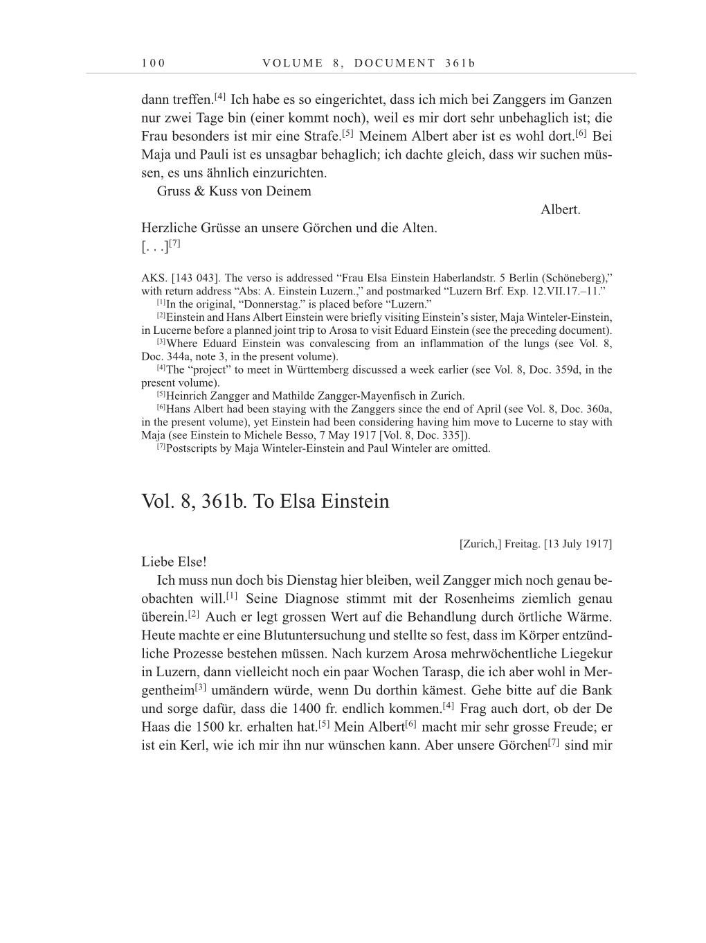 Volume 10: The Berlin Years: Correspondence May-December 1920 / Supplementary Correspondence 1909-1920 page 100