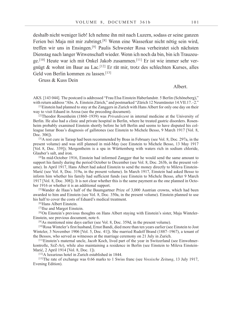 Volume 10: The Berlin Years: Correspondence May-December 1920 / Supplementary Correspondence 1909-1920 page 101