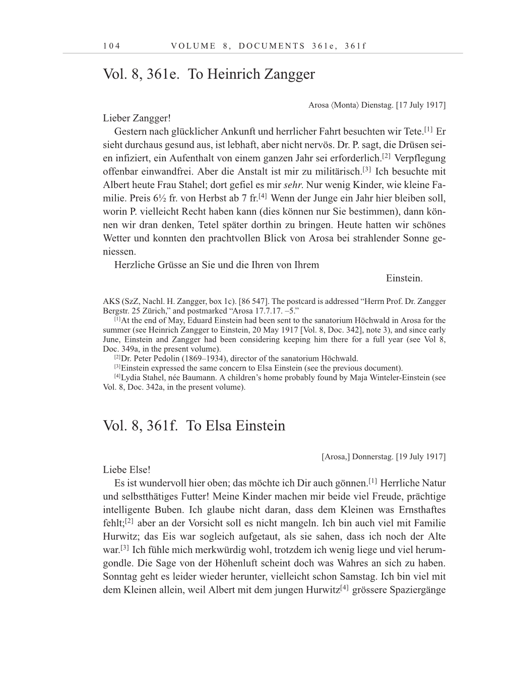 Volume 10: The Berlin Years: Correspondence May-December 1920 / Supplementary Correspondence 1909-1920 page 104