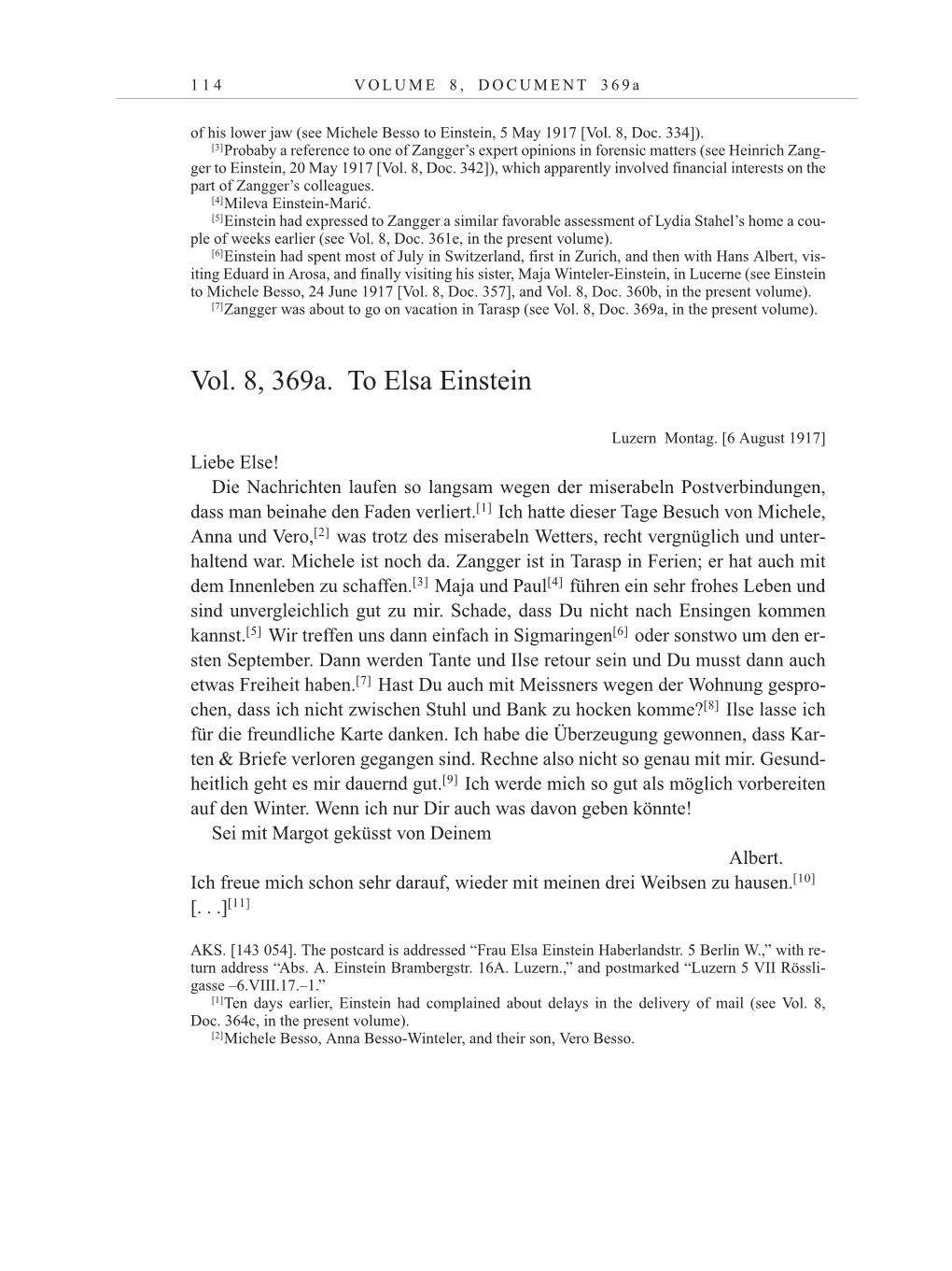 Volume 10: The Berlin Years: Correspondence May-December 1920 / Supplementary Correspondence 1909-1920 page 114