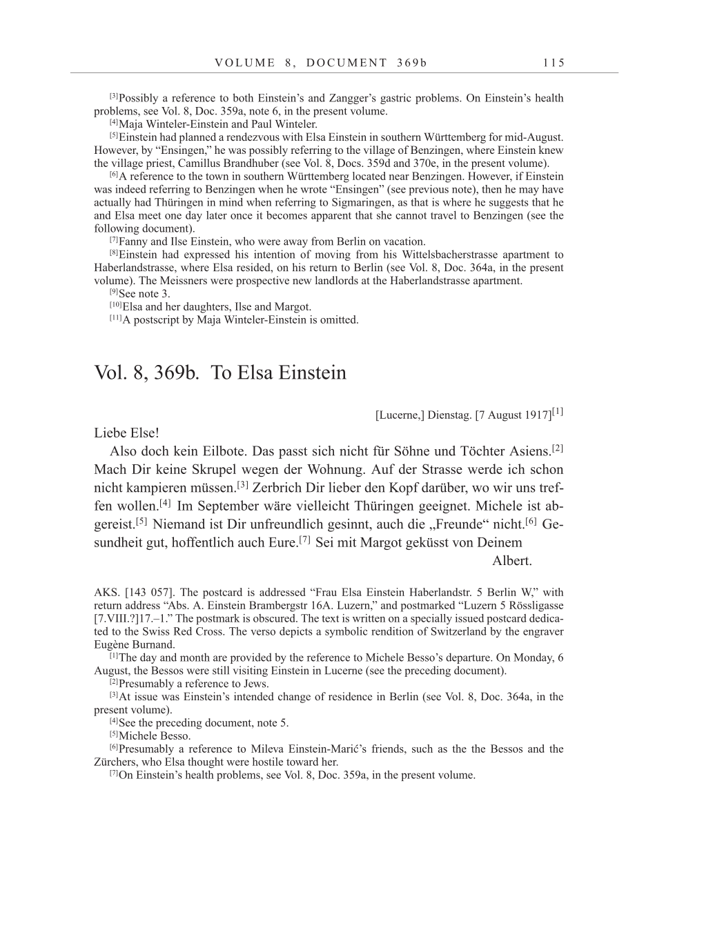 Volume 10: The Berlin Years: Correspondence May-December 1920 / Supplementary Correspondence 1909-1920 page 115