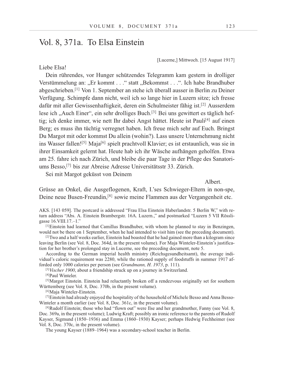 Volume 10: The Berlin Years: Correspondence May-December 1920 / Supplementary Correspondence 1909-1920 page 123