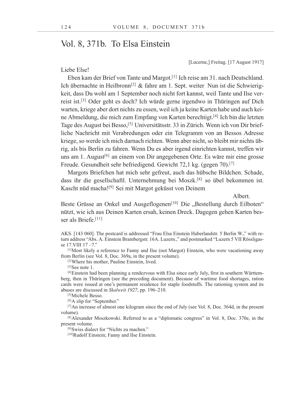 Volume 10: The Berlin Years: Correspondence May-December 1920 / Supplementary Correspondence 1909-1920 page 124