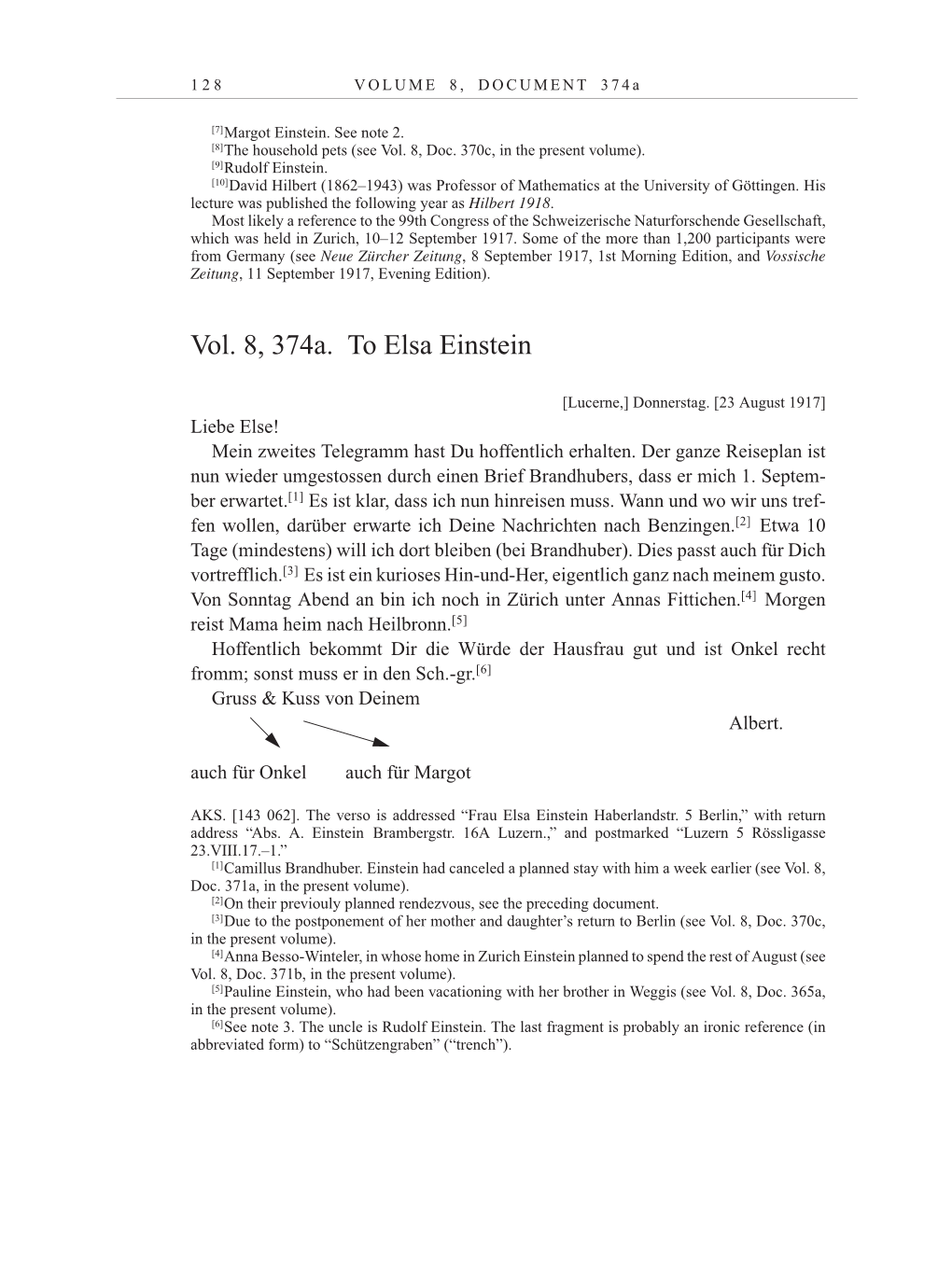 Volume 10: The Berlin Years: Correspondence May-December 1920 / Supplementary Correspondence 1909-1920 page 128