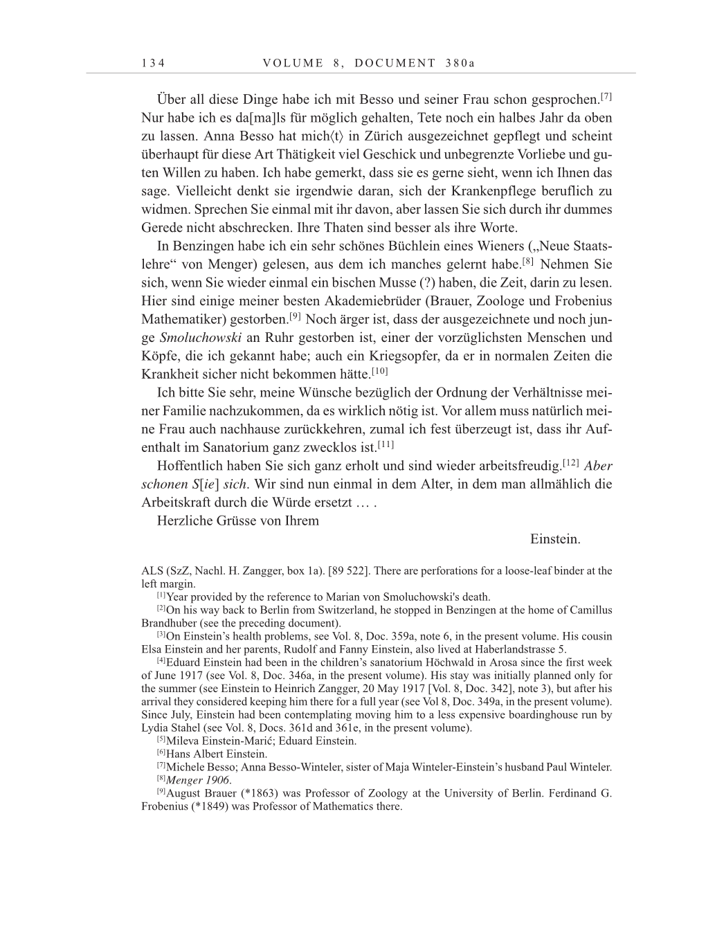 Volume 10: The Berlin Years: Correspondence May-December 1920 / Supplementary Correspondence 1909-1920 page 134