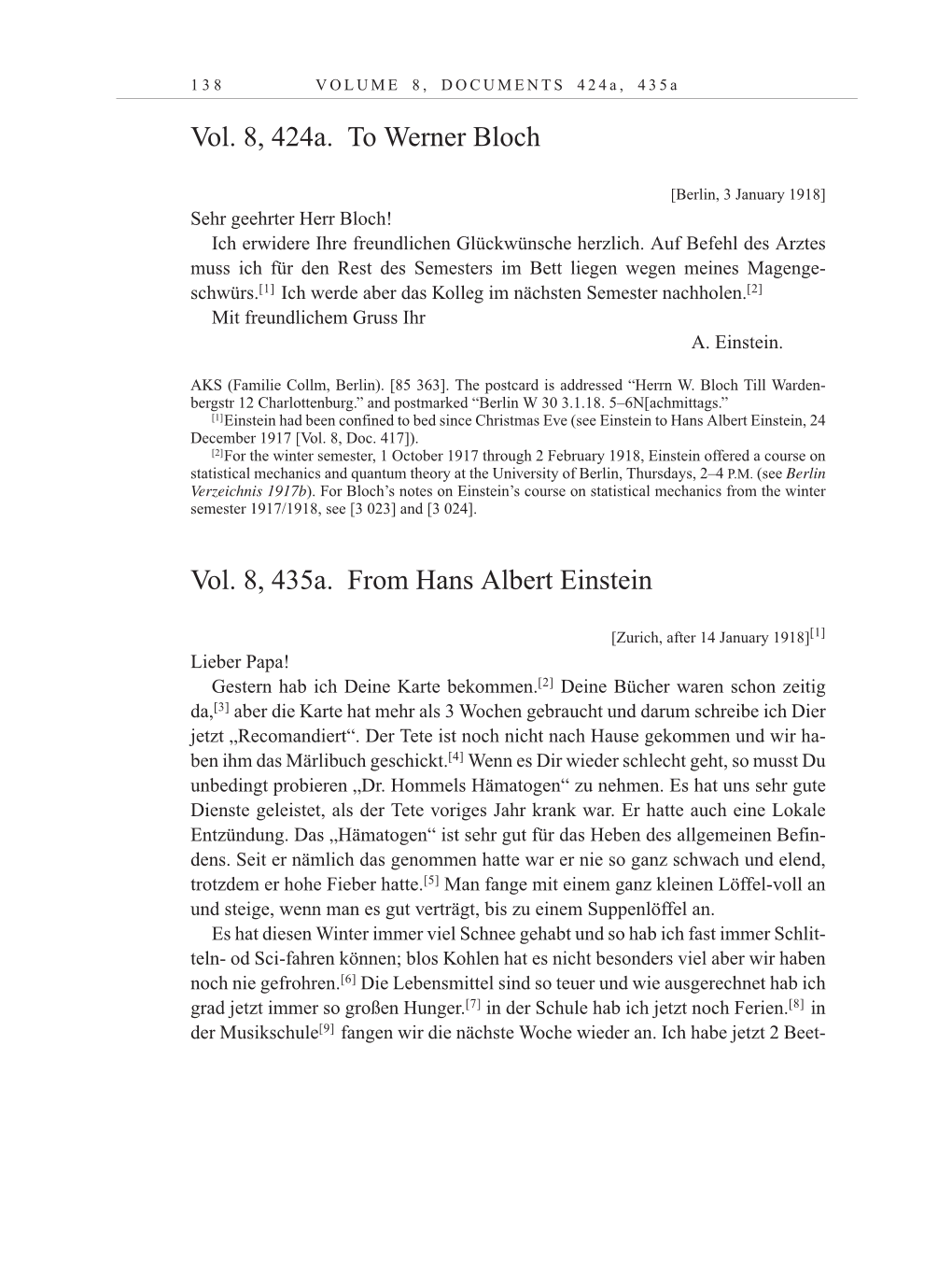 Volume 10: The Berlin Years: Correspondence May-December 1920 / Supplementary Correspondence 1909-1920 page 138