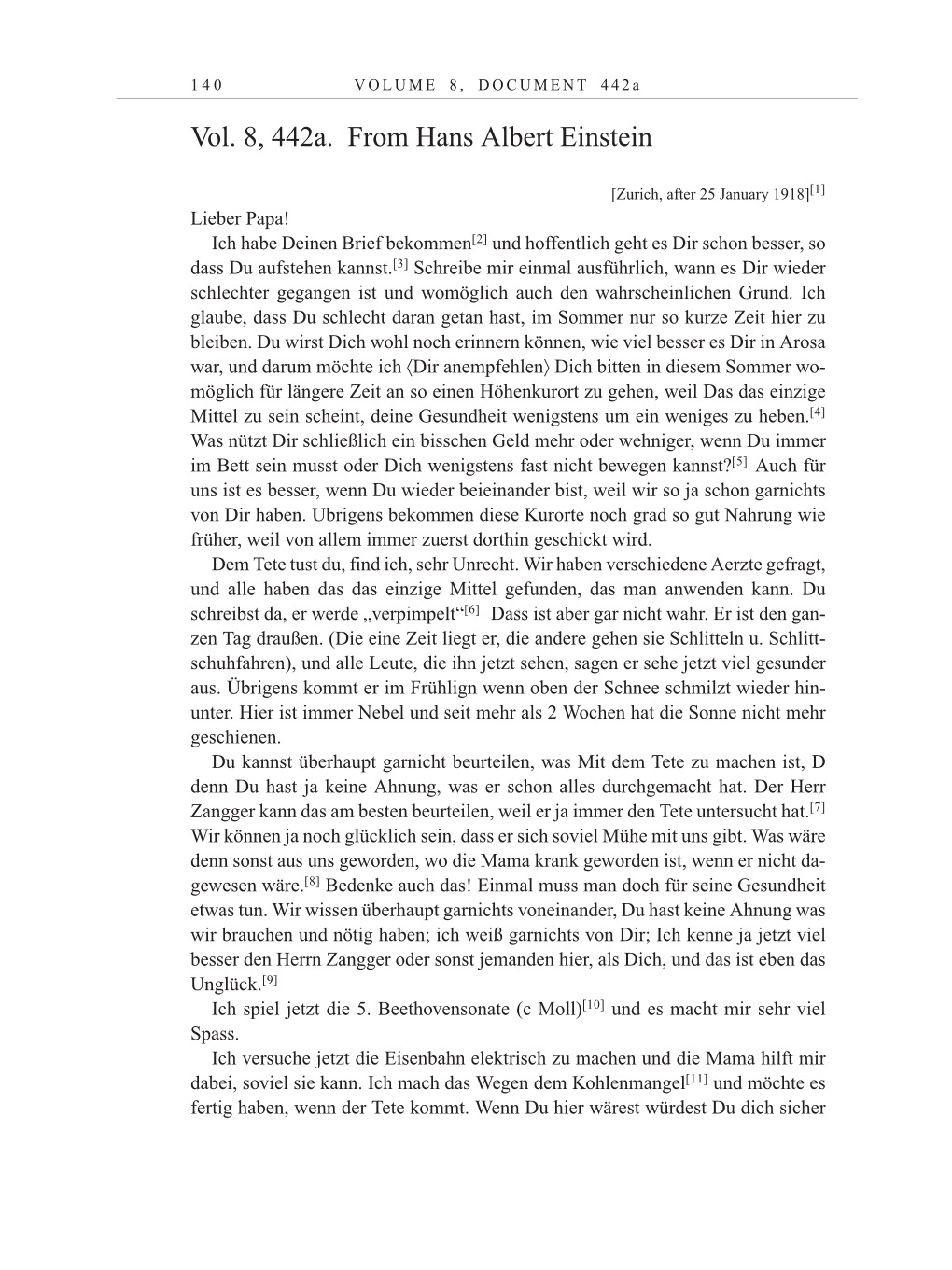 Volume 10: The Berlin Years: Correspondence May-December 1920 / Supplementary Correspondence 1909-1920 page 140