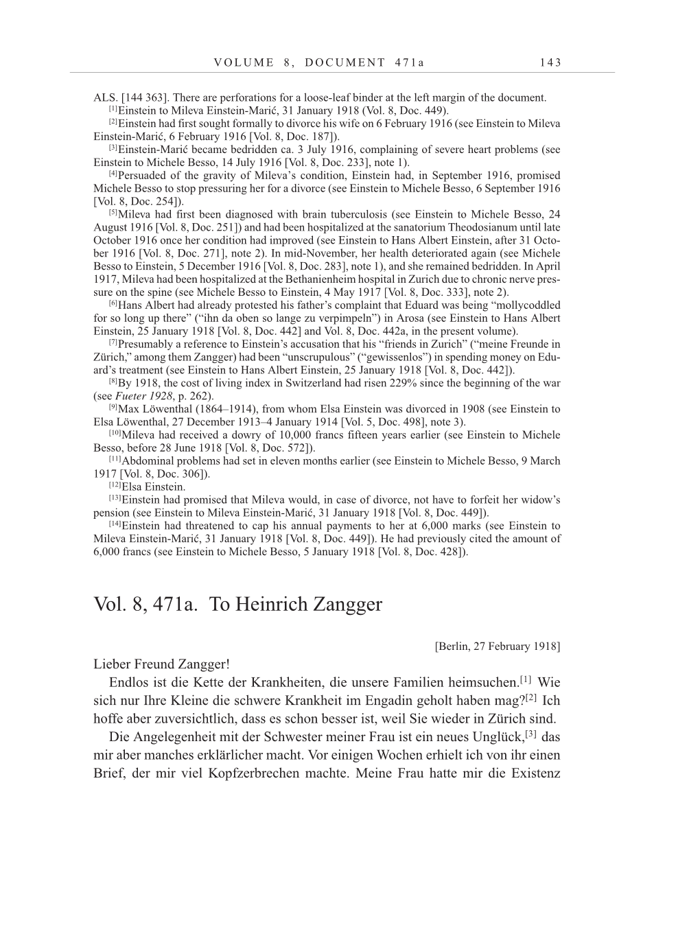 Volume 10: The Berlin Years: Correspondence May-December 1920 / Supplementary Correspondence 1909-1920 page 143