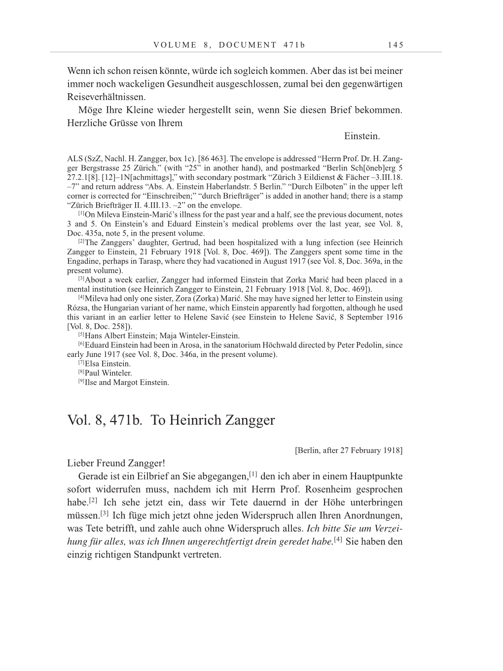 Volume 10: The Berlin Years: Correspondence May-December 1920 / Supplementary Correspondence 1909-1920 page 145