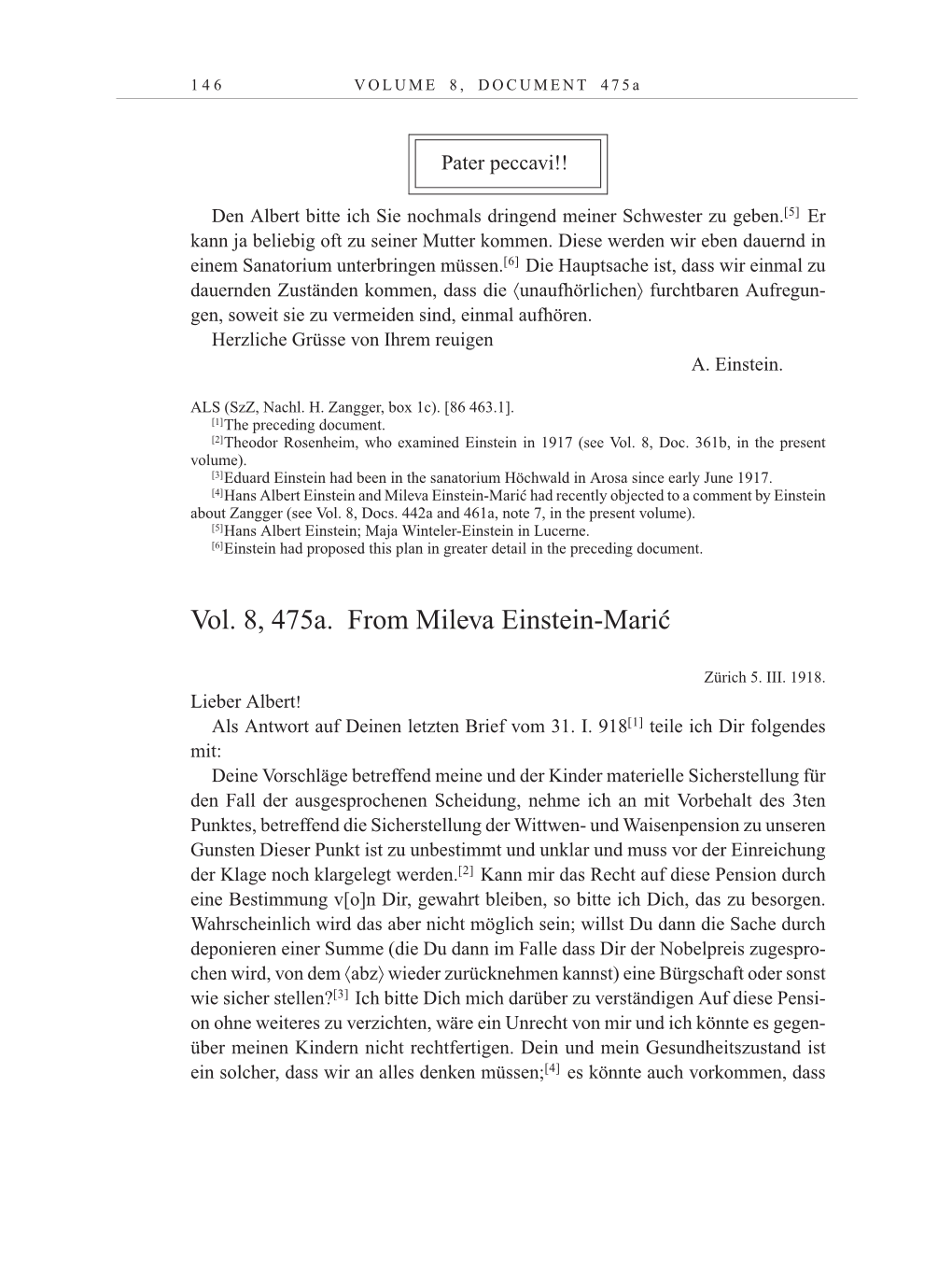 Volume 10: The Berlin Years: Correspondence May-December 1920 / Supplementary Correspondence 1909-1920 page 146