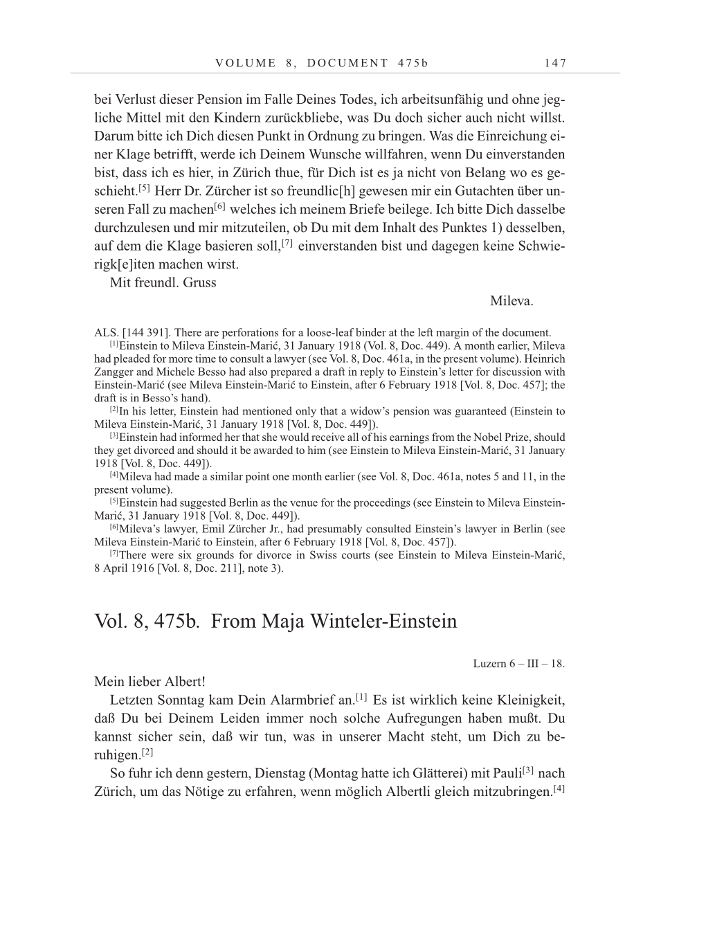 Volume 10: The Berlin Years: Correspondence May-December 1920 / Supplementary Correspondence 1909-1920 page 147