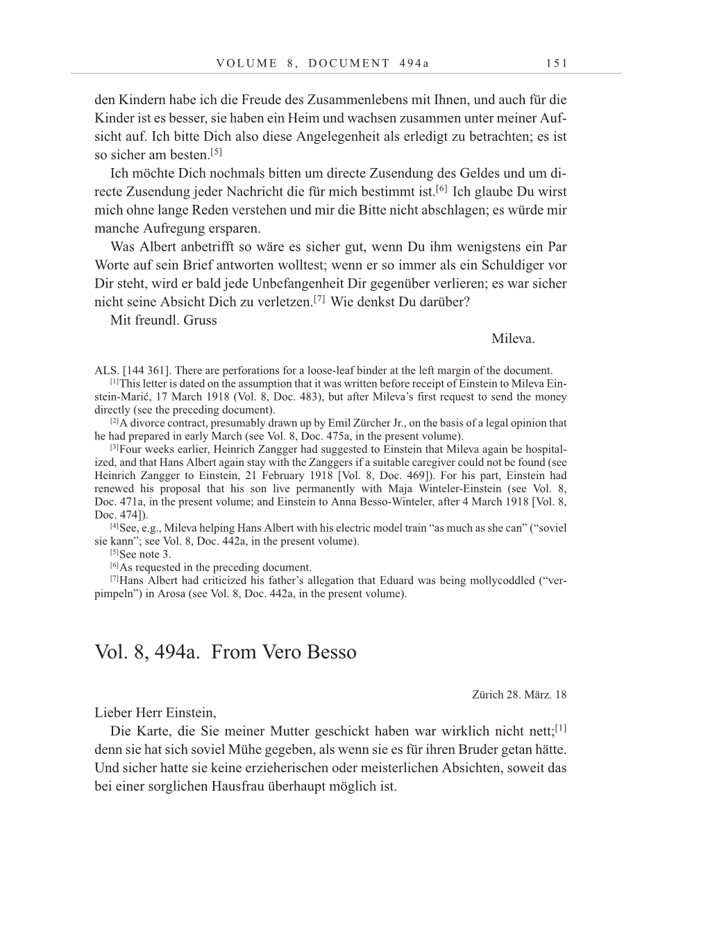 Volume 10: The Berlin Years: Correspondence May-December 1920 / Supplementary Correspondence 1909-1920 page 151