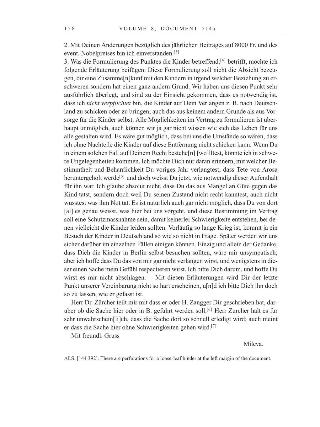 Volume 10: The Berlin Years: Correspondence May-December 1920 / Supplementary Correspondence 1909-1920 page 158