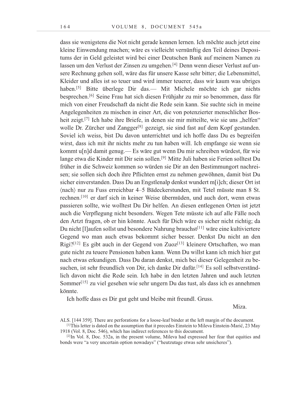 Volume 10: The Berlin Years: Correspondence May-December 1920 / Supplementary Correspondence 1909-1920 page 164