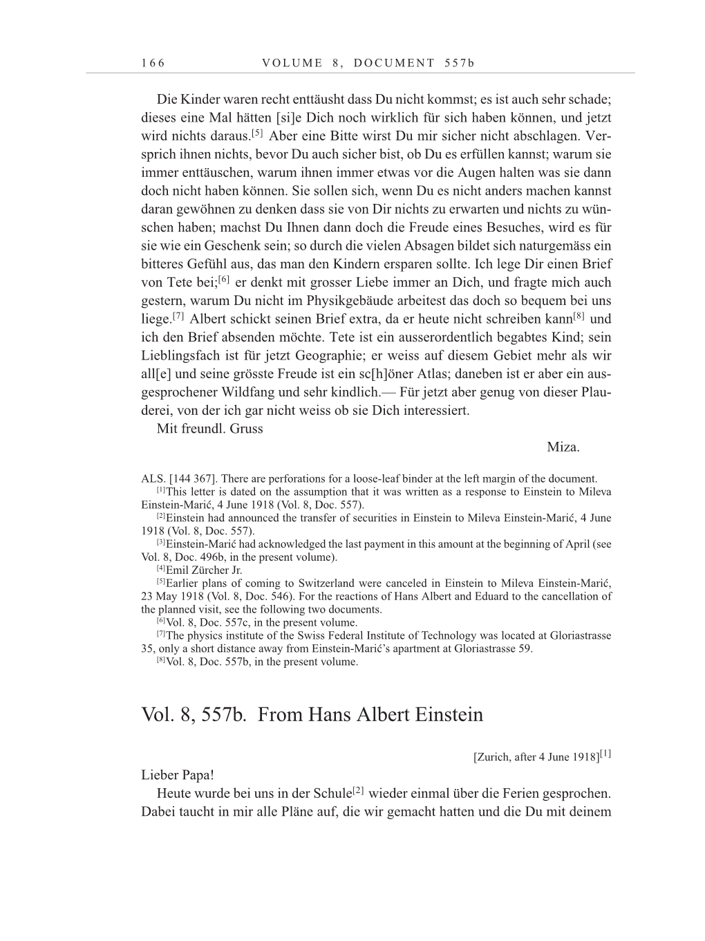 Volume 10: The Berlin Years: Correspondence May-December 1920 / Supplementary Correspondence 1909-1920 page 166