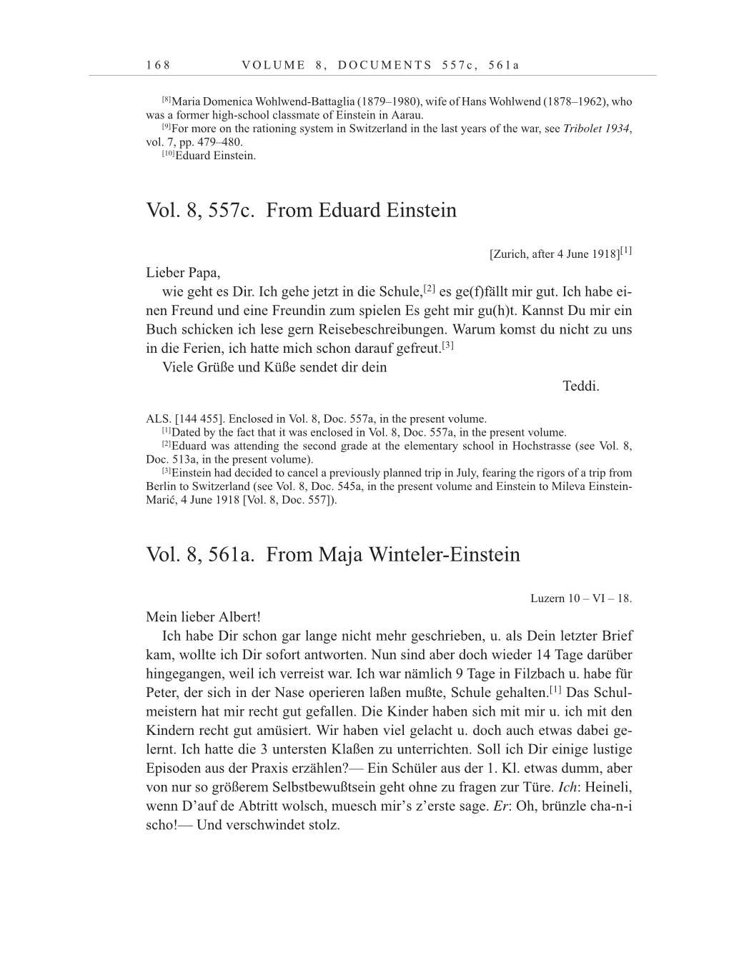 Volume 10: The Berlin Years: Correspondence May-December 1920 / Supplementary Correspondence 1909-1920 page 168