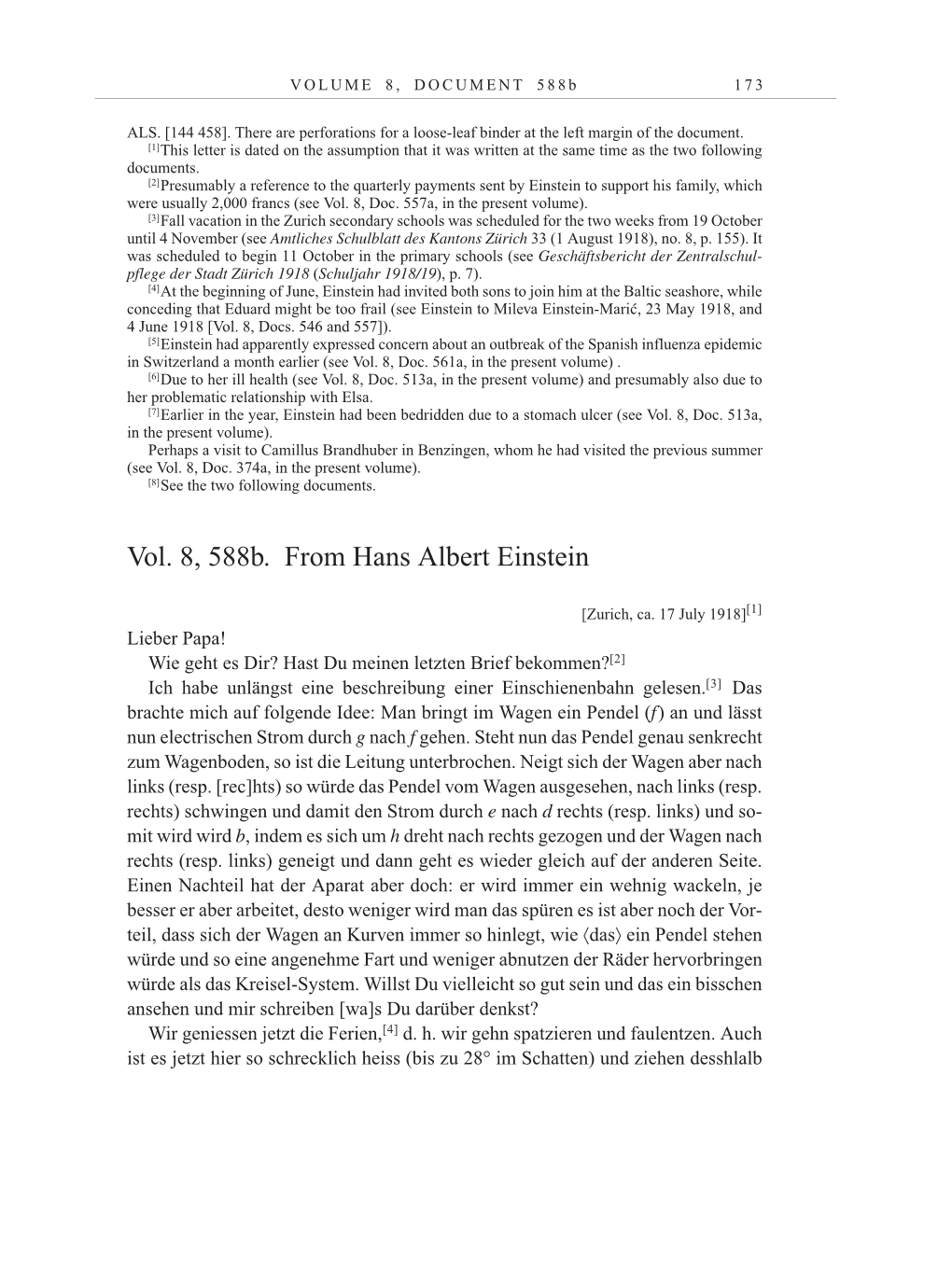 Volume 10: The Berlin Years: Correspondence May-December 1920 / Supplementary Correspondence 1909-1920 page 173