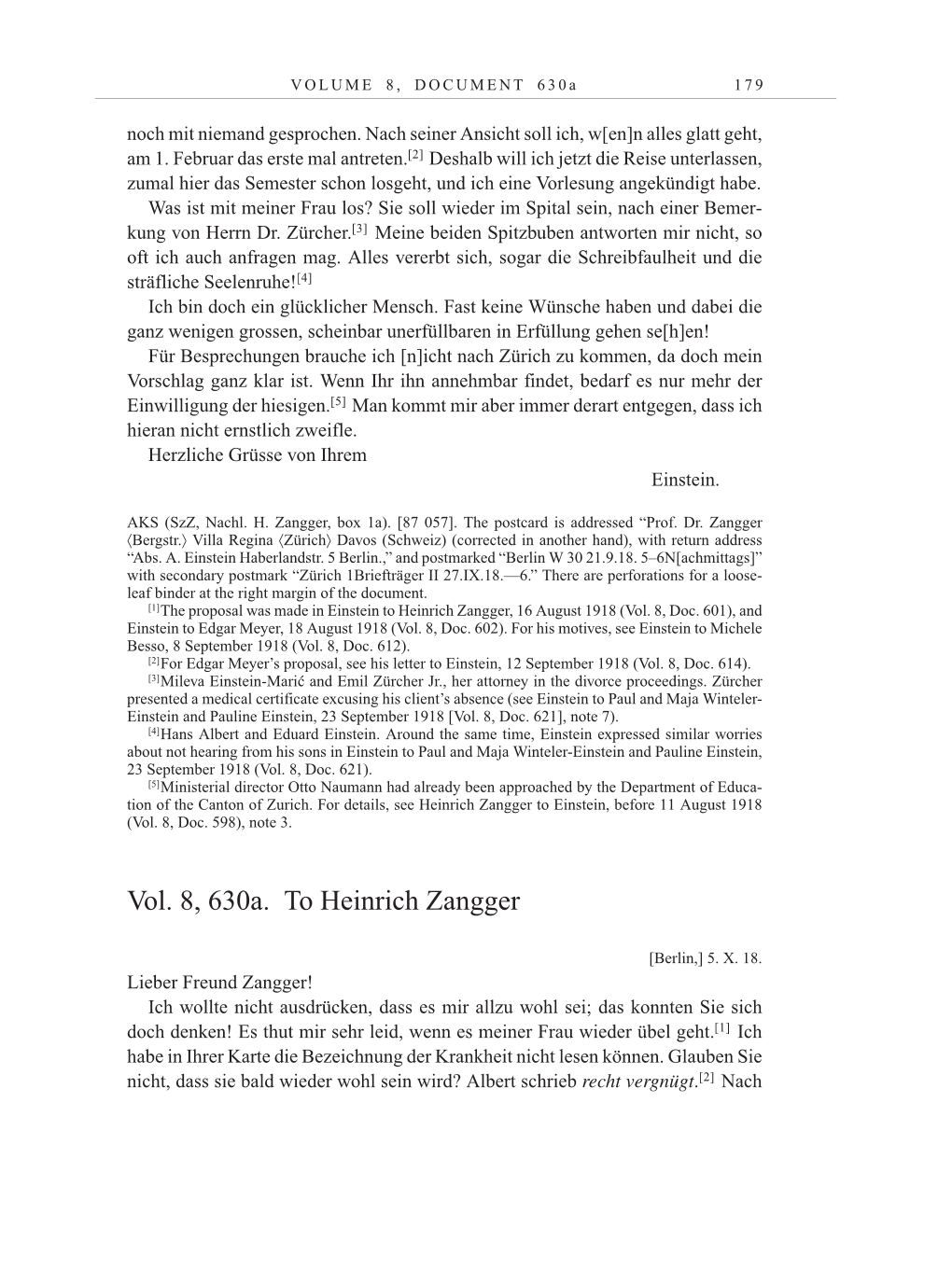 Volume 10: The Berlin Years: Correspondence May-December 1920 / Supplementary Correspondence 1909-1920 page 179