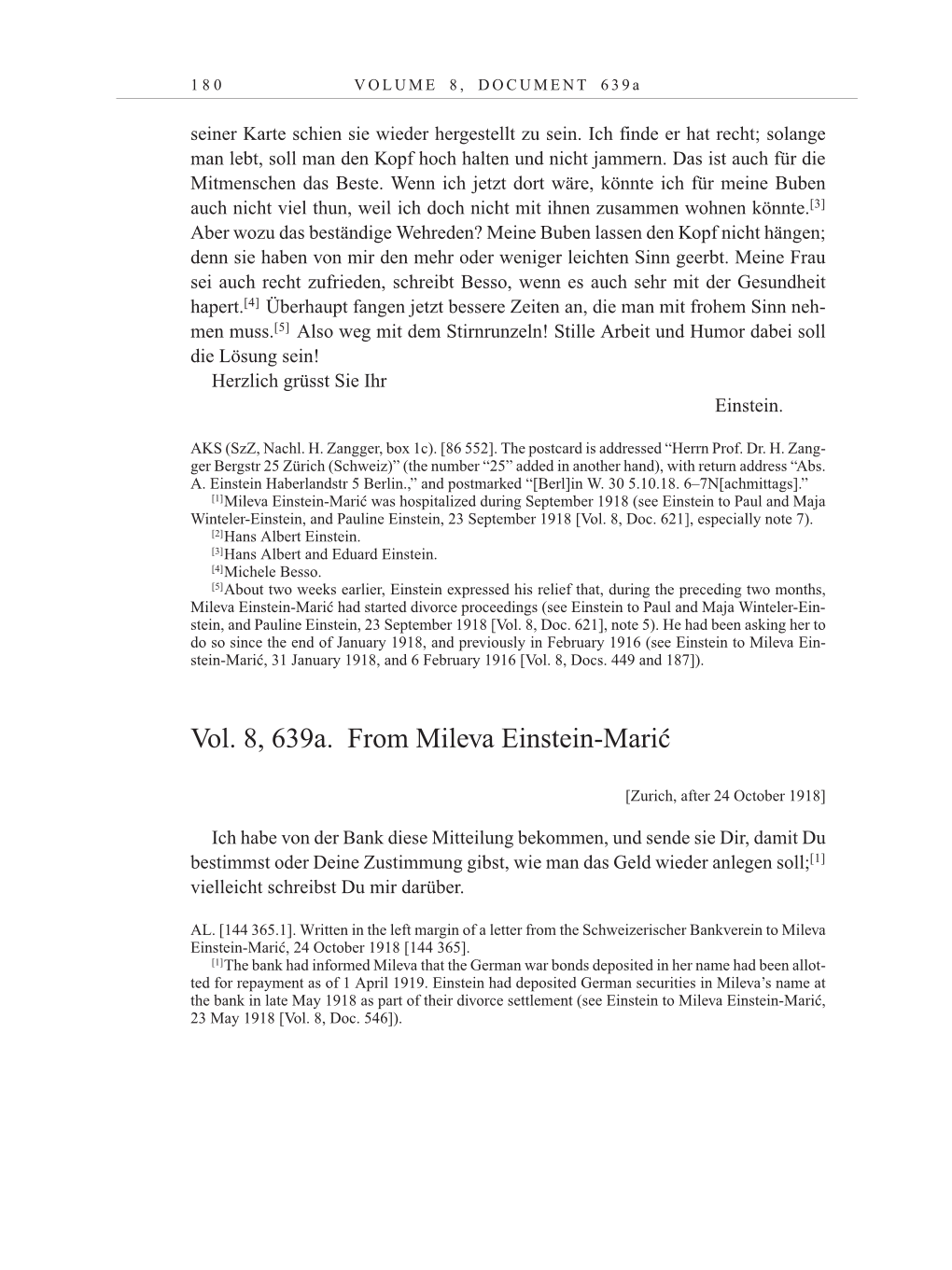 Volume 10: The Berlin Years: Correspondence May-December 1920 / Supplementary Correspondence 1909-1920 page 180