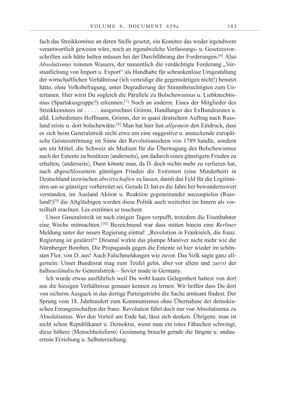Volume 10: The Berlin Years: Correspondence May-December 1920 / Supplementary Correspondence 1909-1920 page 183