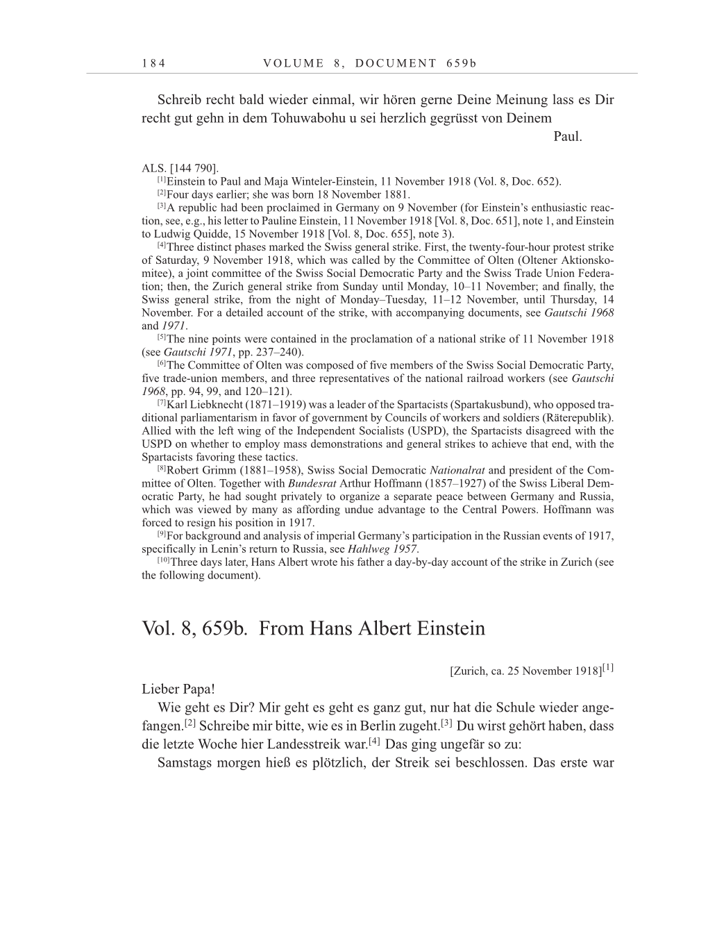 Volume 10: The Berlin Years: Correspondence May-December 1920 / Supplementary Correspondence 1909-1920 page 184