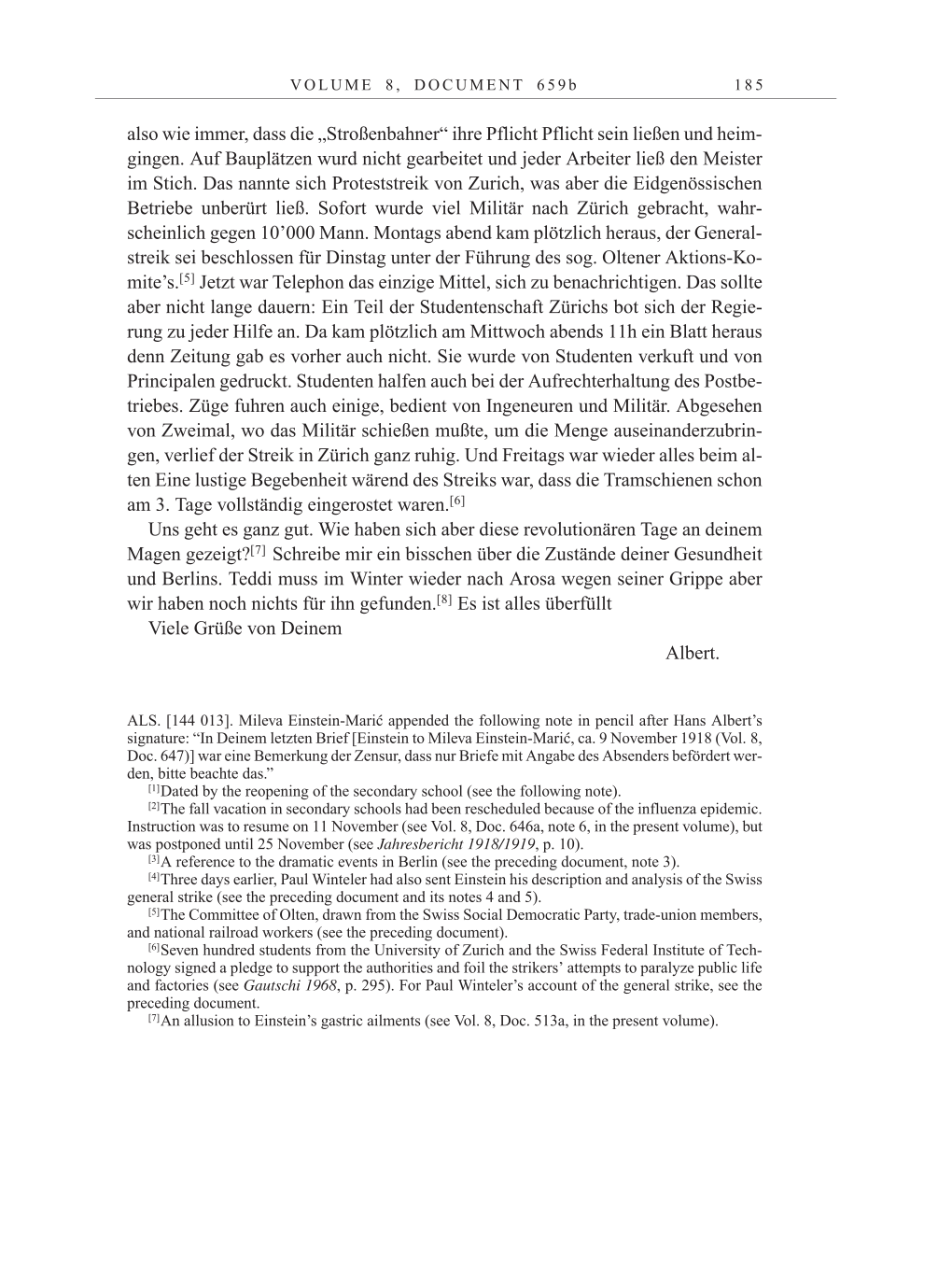 Volume 10: The Berlin Years: Correspondence May-December 1920 / Supplementary Correspondence 1909-1920 page 185