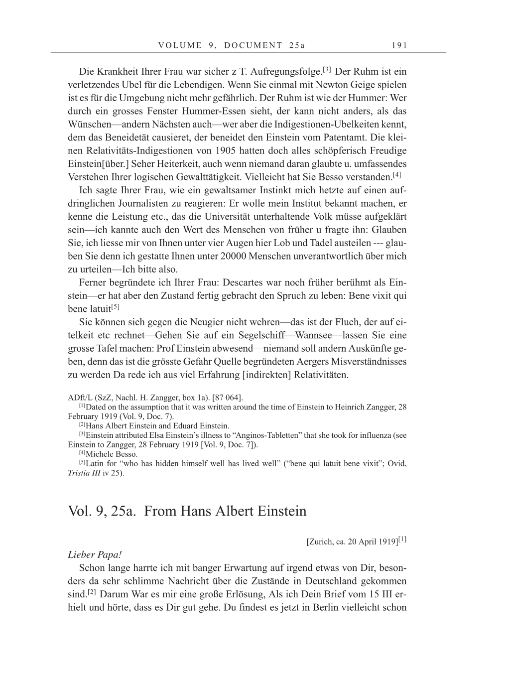 Volume 10: The Berlin Years: Correspondence May-December 1920 / Supplementary Correspondence 1909-1920 page 191