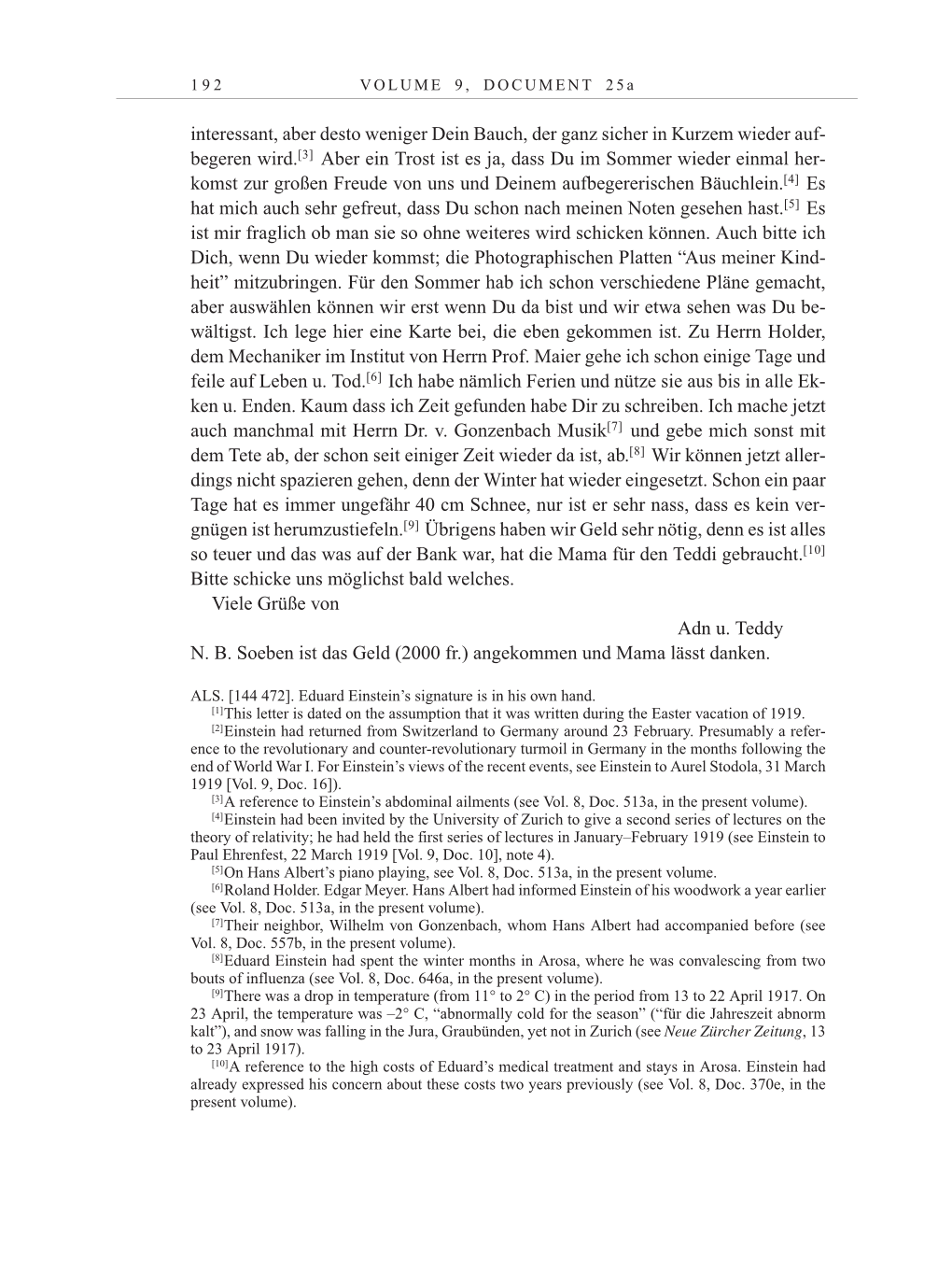 Volume 10: The Berlin Years: Correspondence May-December 1920 / Supplementary Correspondence 1909-1920 page 192