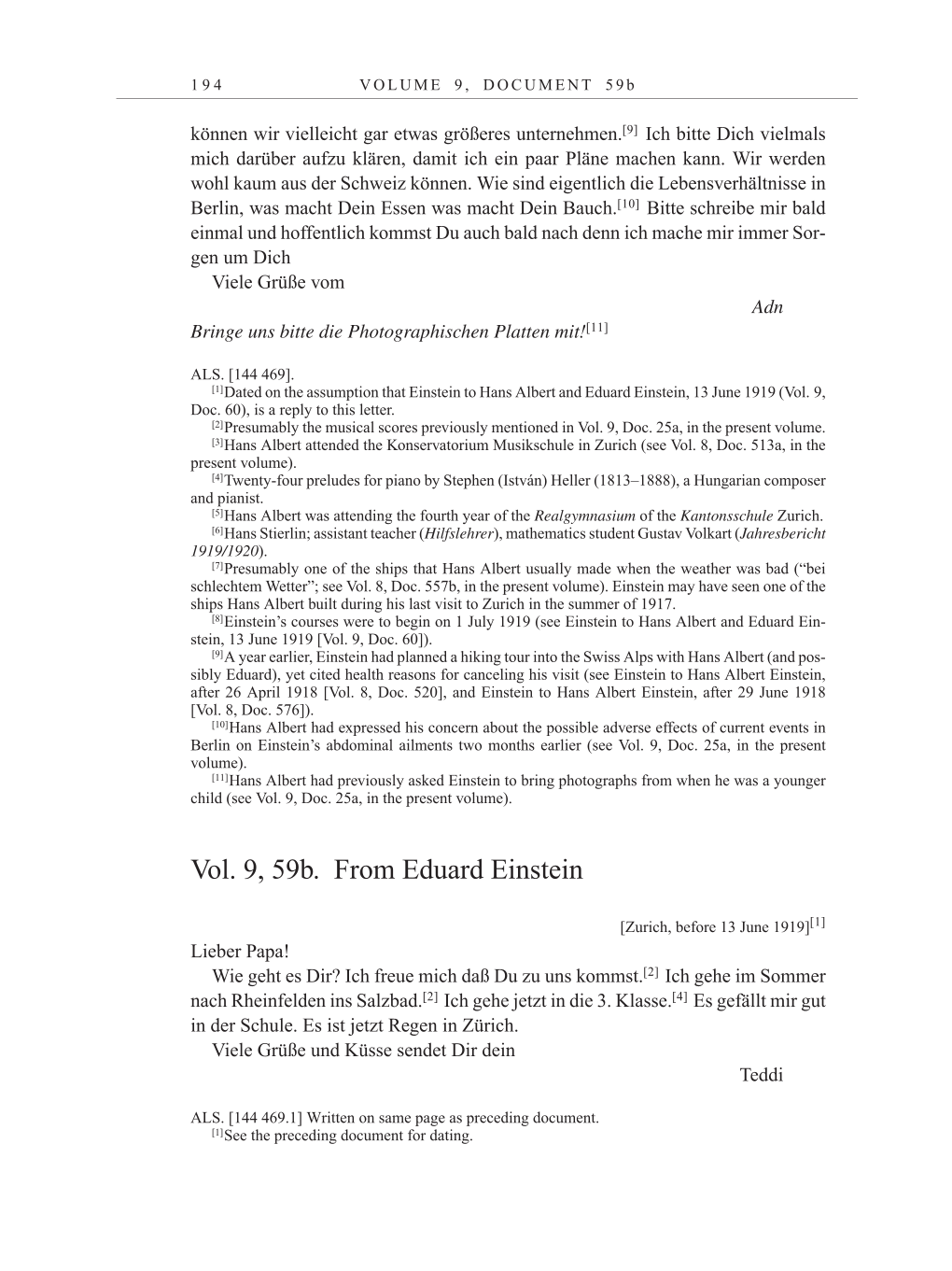 Volume 10: The Berlin Years: Correspondence May-December 1920 / Supplementary Correspondence 1909-1920 page 194