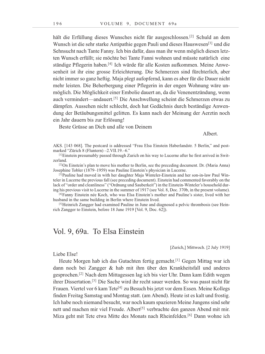 Volume 10: The Berlin Years: Correspondence May-December 1920 / Supplementary Correspondence 1909-1920 page 196