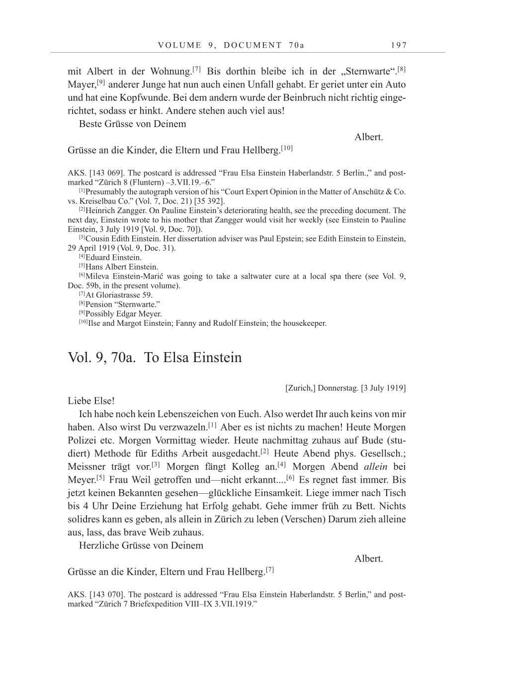 Volume 10: The Berlin Years: Correspondence May-December 1920 / Supplementary Correspondence 1909-1920 page 197