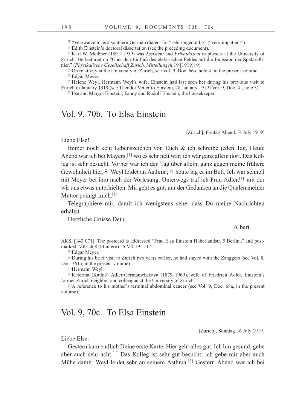 Volume 10: The Berlin Years: Correspondence May-December 1920 / Supplementary Correspondence 1909-1920 page 198