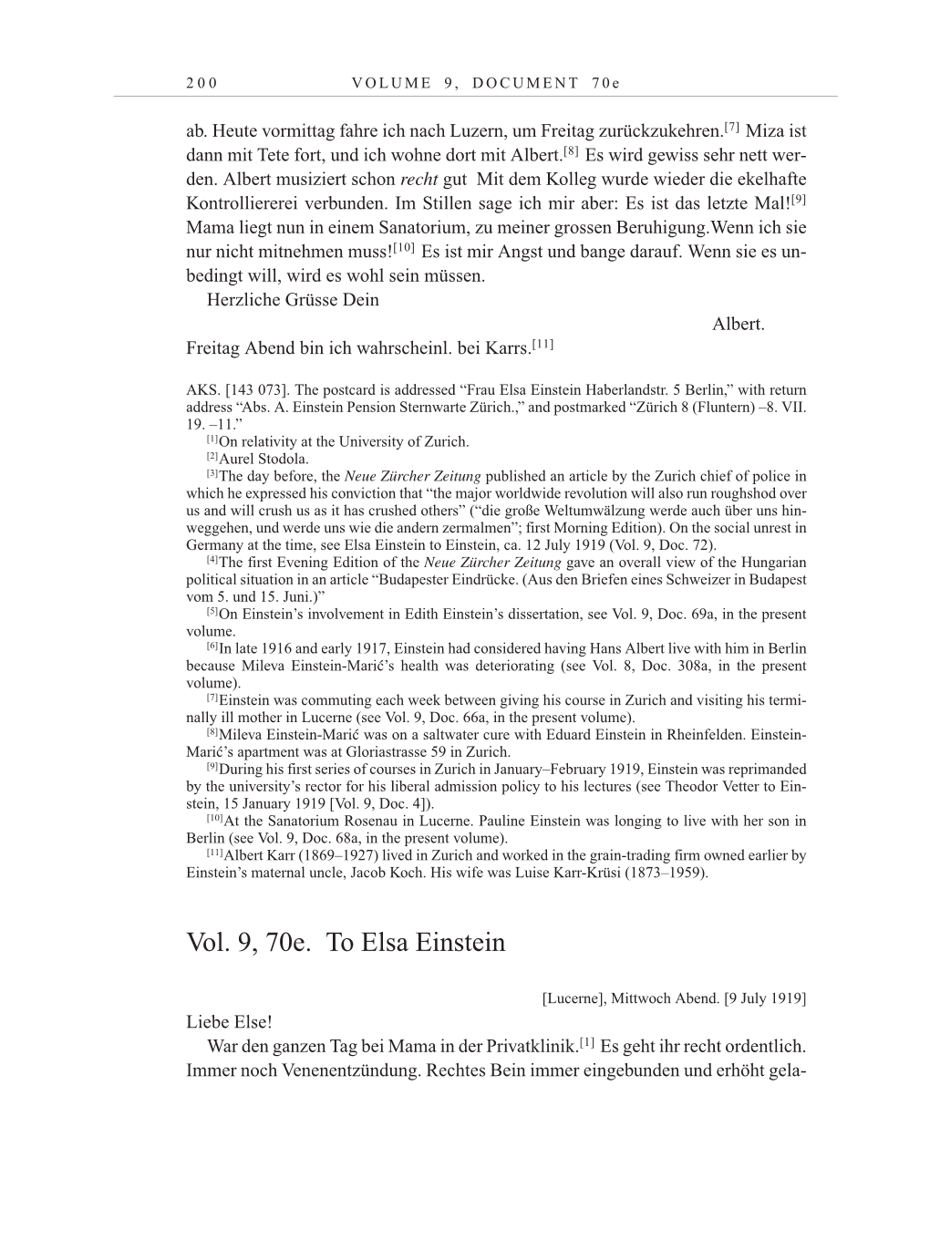 Volume 10: The Berlin Years: Correspondence May-December 1920 / Supplementary Correspondence 1909-1920 page 200