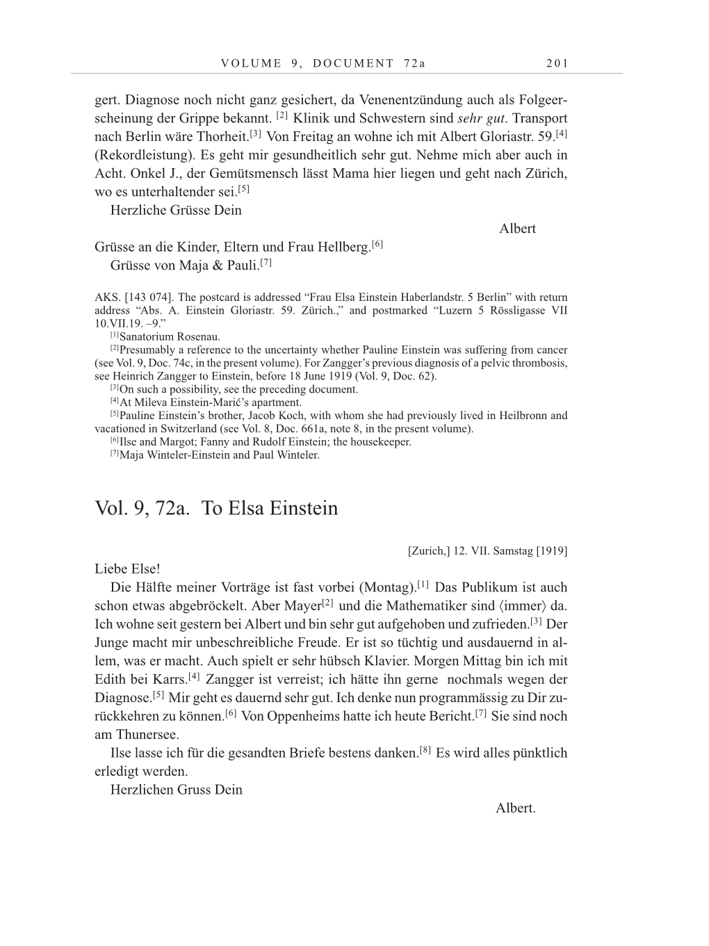 Volume 10: The Berlin Years: Correspondence May-December 1920 / Supplementary Correspondence 1909-1920 page 201