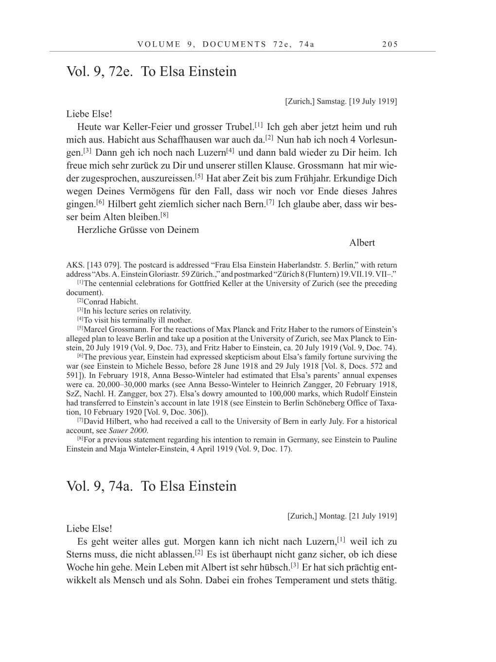 Volume 10: The Berlin Years: Correspondence May-December 1920 / Supplementary Correspondence 1909-1920 page 205