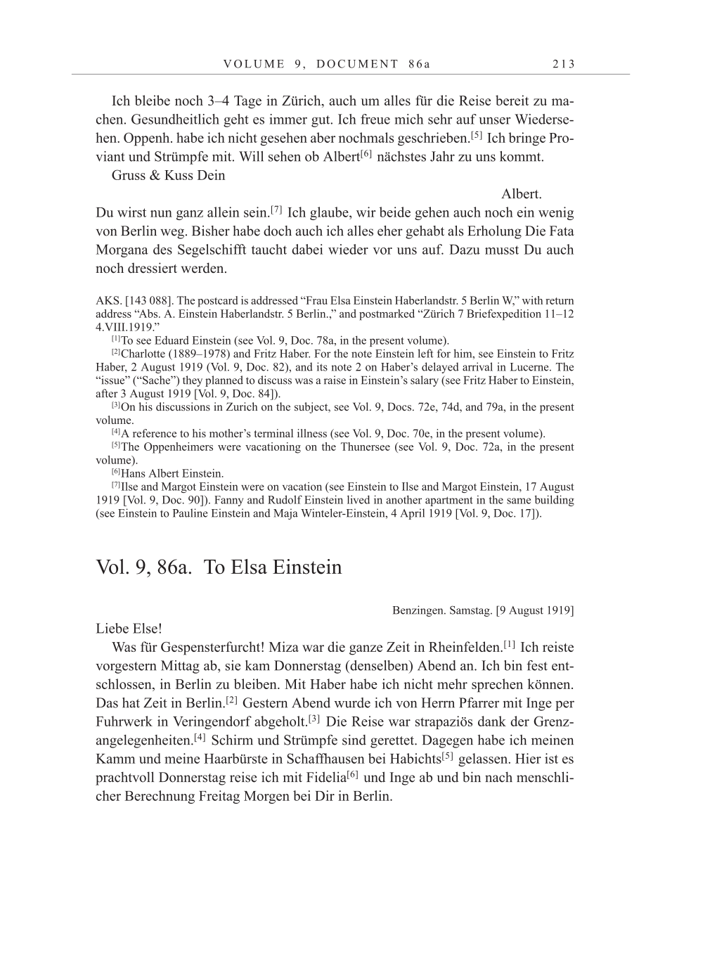 Volume 10: The Berlin Years: Correspondence May-December 1920 / Supplementary Correspondence 1909-1920 page 213