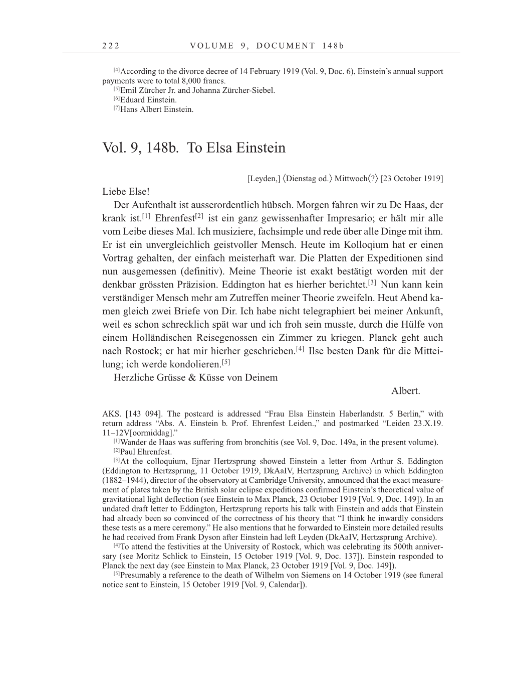 Volume 10: The Berlin Years: Correspondence May-December 1920 / Supplementary Correspondence 1909-1920 page 222