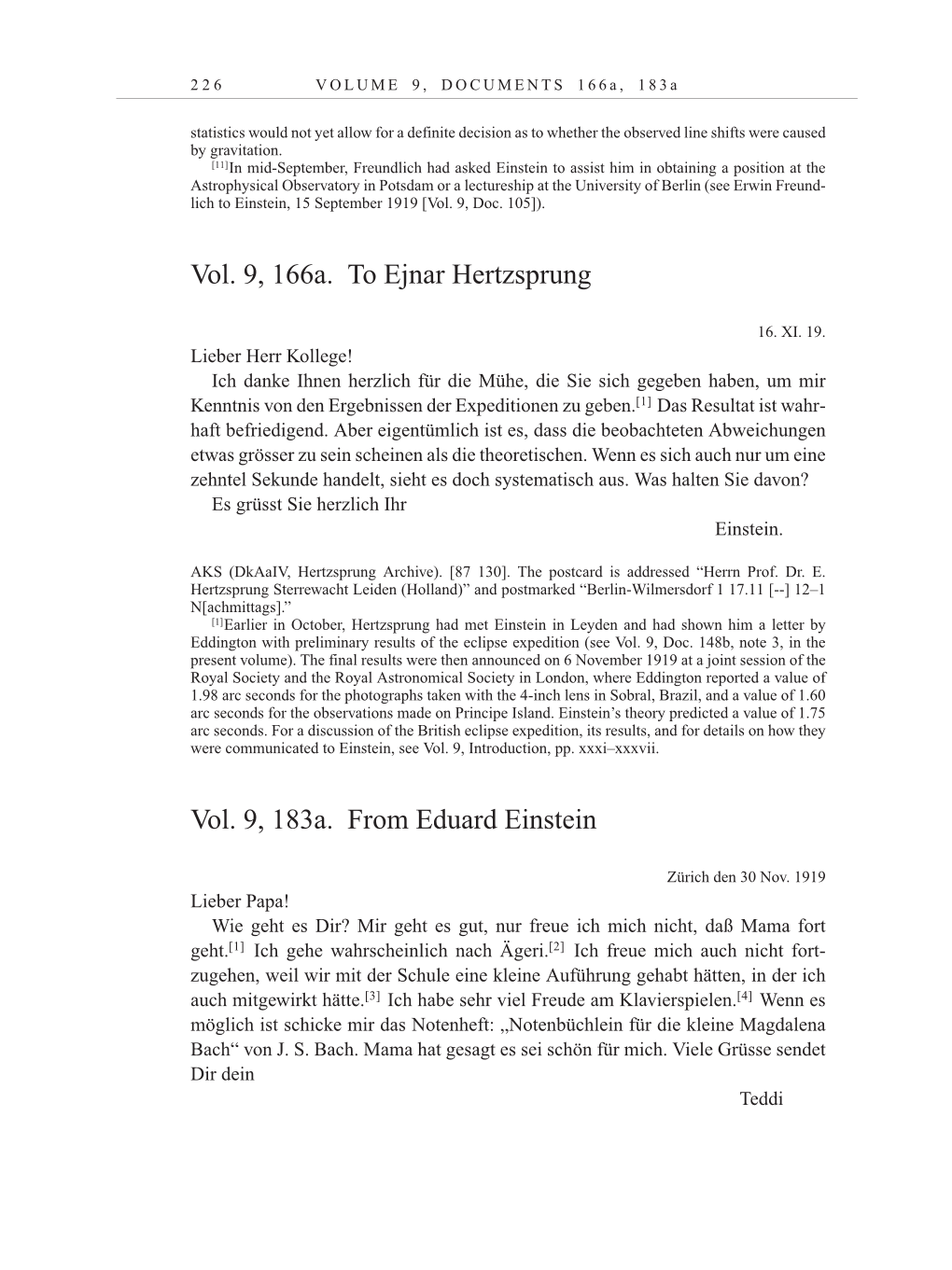 Volume 10: The Berlin Years: Correspondence May-December 1920 / Supplementary Correspondence 1909-1920 page 226