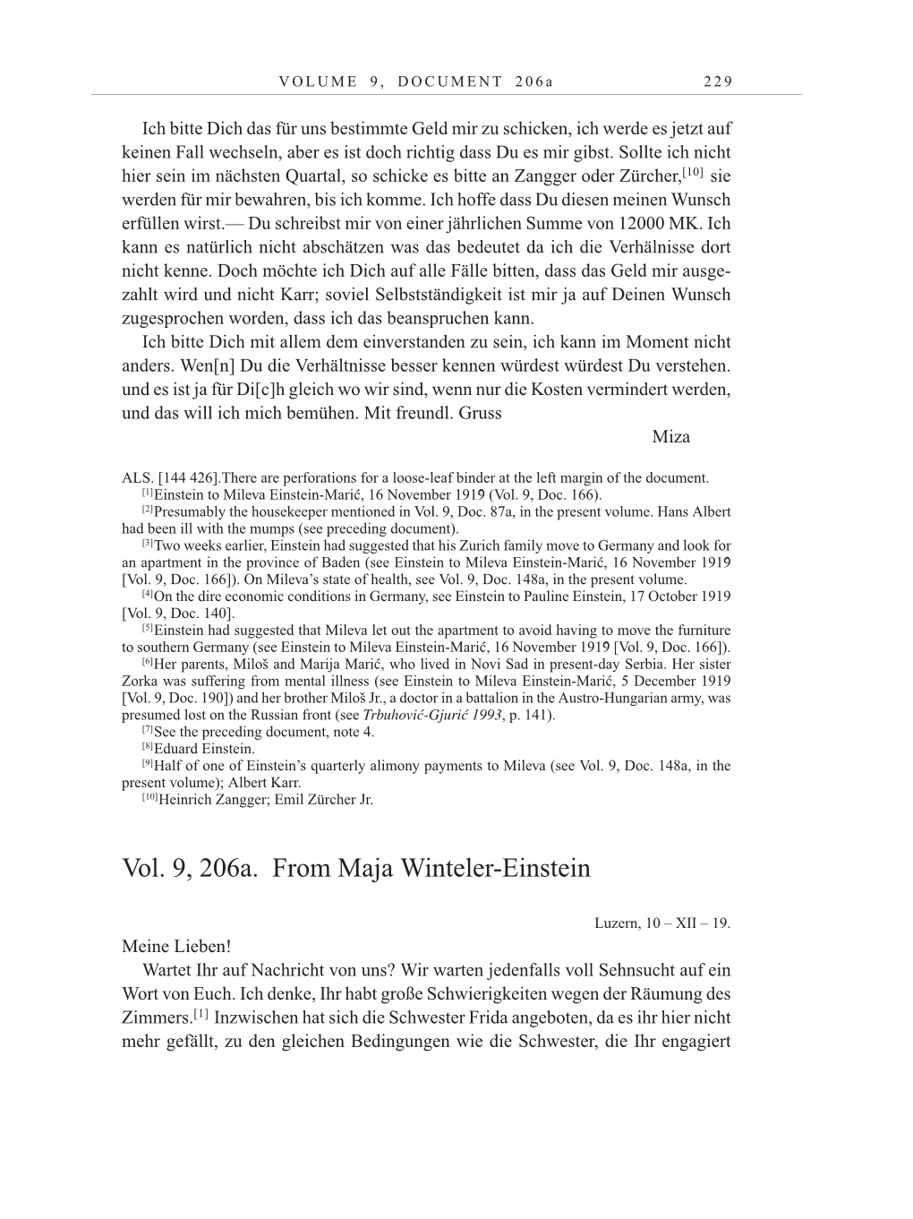 Volume 10: The Berlin Years: Correspondence May-December 1920 / Supplementary Correspondence 1909-1920 page 229