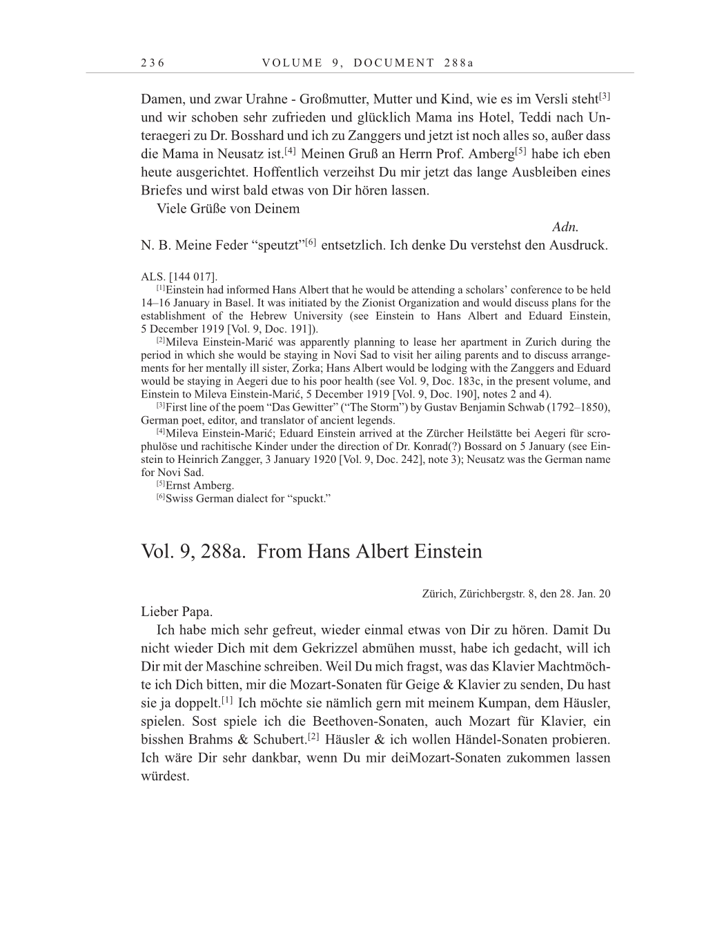 Volume 10: The Berlin Years: Correspondence May-December 1920 / Supplementary Correspondence 1909-1920 page 236