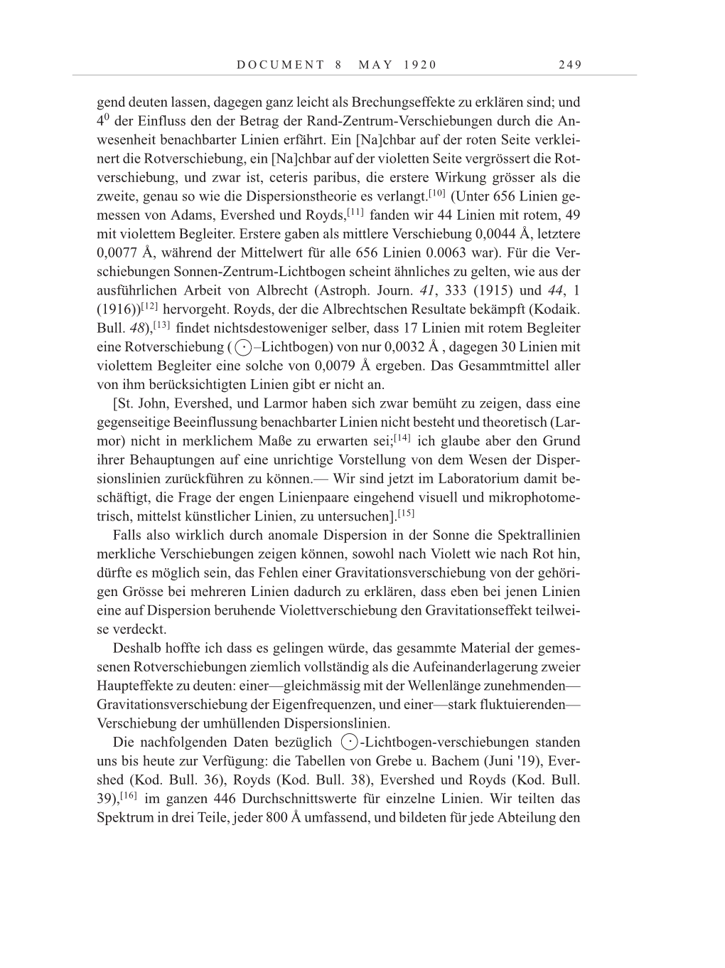 Volume 10: The Berlin Years: Correspondence May-December 1920 / Supplementary Correspondence 1909-1920 page 249