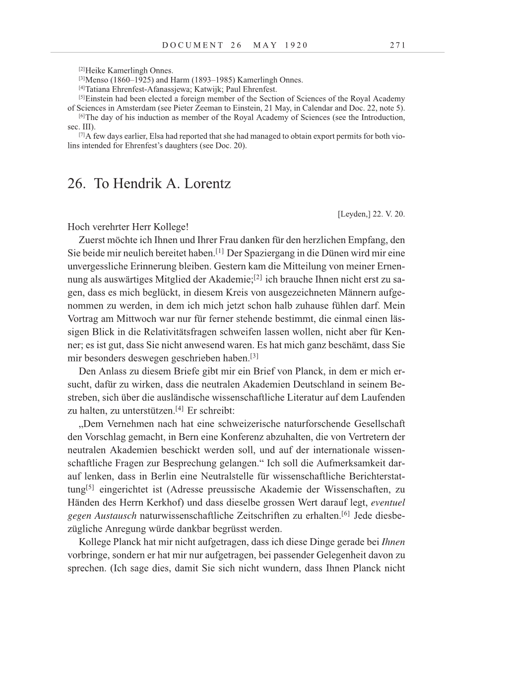 Volume 10: The Berlin Years: Correspondence May-December 1920 / Supplementary Correspondence 1909-1920 page 271