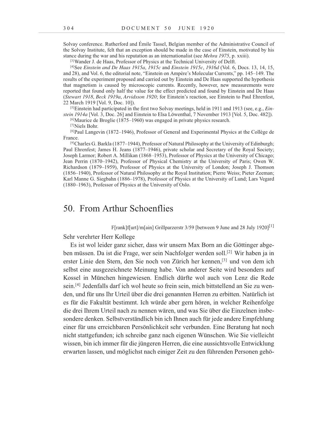 Volume 10: The Berlin Years: Correspondence May-December 1920 / Supplementary Correspondence 1909-1920 page 304