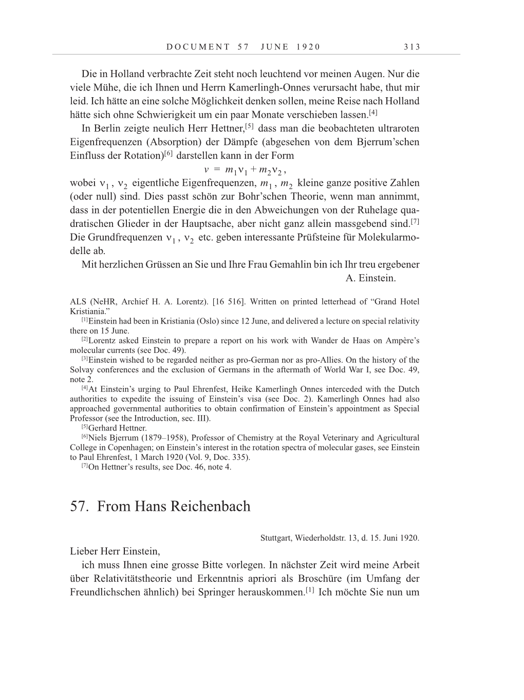Volume 10: The Berlin Years: Correspondence May-December 1920 / Supplementary Correspondence 1909-1920 page 313